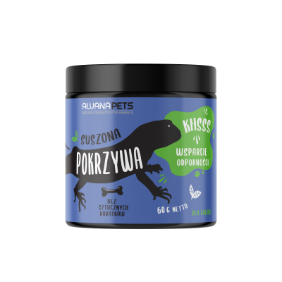 WITAMINY DLA Gadów Żółwi Pokrzywa Naturalne 60 g